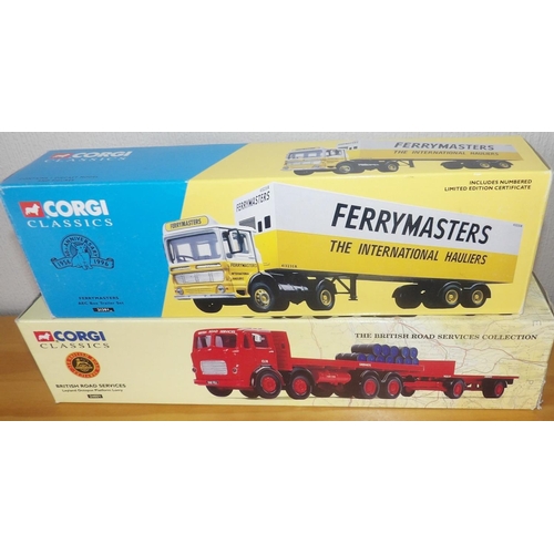 947 - Corgi x 2 Scale BRS Leyland and Trailer AEC Ferrymasters box set
P&P group 2 (£20 for the first item... 