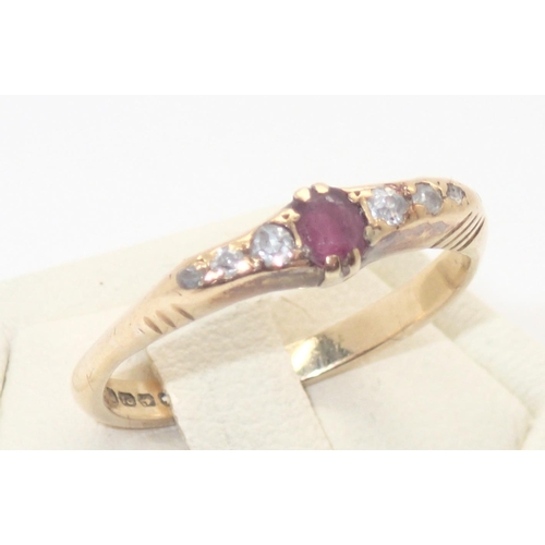 68 - Antique 18ct gold ruby and diamond ring, size N/O, 3.1g
P&P group 1 (£16 for the first item and £1.5... 