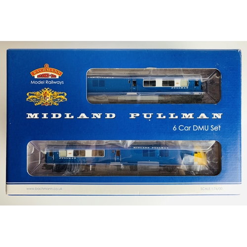 761 - Bachmann OO Gauge 31-256DC Midland Pullman Six Car Unit Nanking Blue with Yellow Ends - DCC Digital ... 