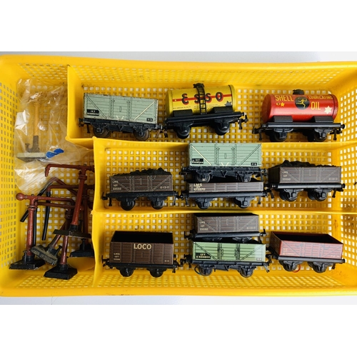 766 - 11x Trix TTR / Hornby Dublo Assorted Freight Wagons including 9x TTR & 2x Dublo & 6x Hornby Dublo Wa... 