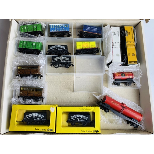 771 - 15x Hornby Dublo & Trix TTR Assorted Freight Wagons including 5x Dublo Wagons fitted with Re-Life De... 