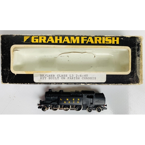 807 - Graham Farish / Kit Built N Gauge BR/LNER Class L3 2-6-4T Steam Loco Boxed
P&P group 1 (£16 for the ... 