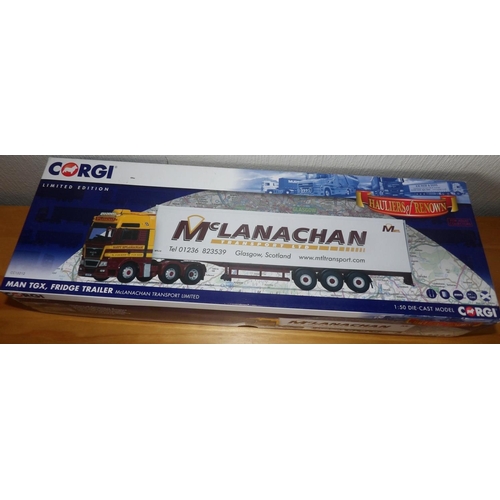 915 - Corgi 1.50 scale McLanachan Transport MAN TGX Fridge trailer
P&P group 2 (£20 for the first item and... 