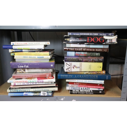 160 - Selection of hardback books to include fishing, cooking and craftwork.This lot is not available for ... 