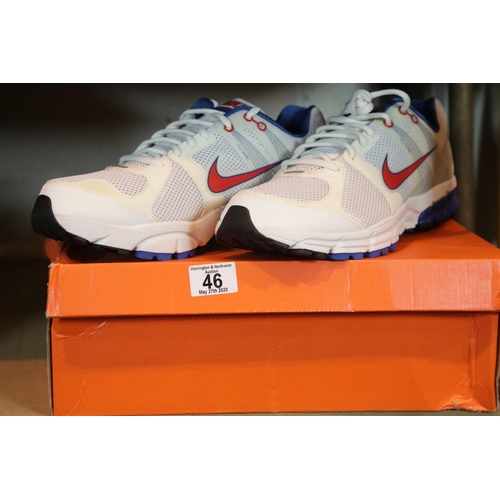 46 - Boxed as new Nike Zoom Structure+ size 13 gents trainers. P&P Group 1 (£14+VAT for the first lot and... 