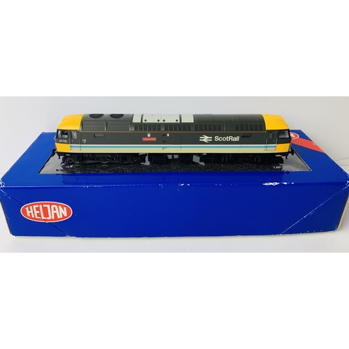 2018 - Heljan OO Gauge 4807 Class 47 715 Scotrail Livery 'Haymarket' - Boxed. P&P Group 2 (£18+VAT for the ... 