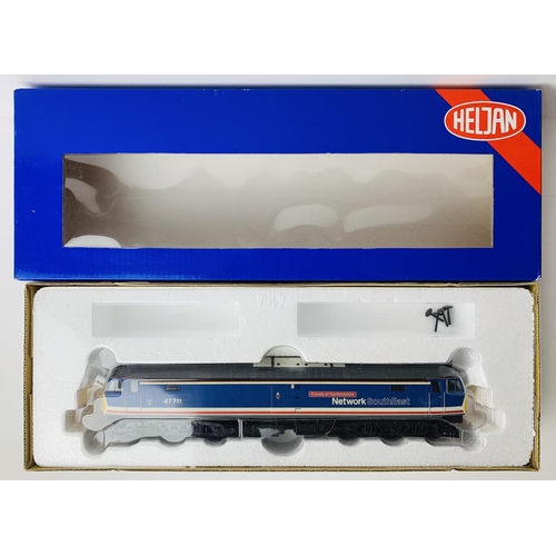 2030 - Heljan OO Gauge 4679 Class 47 711 NSE Network Southeast Livery 'County of Hertfordshire' - Boxed. P&... 