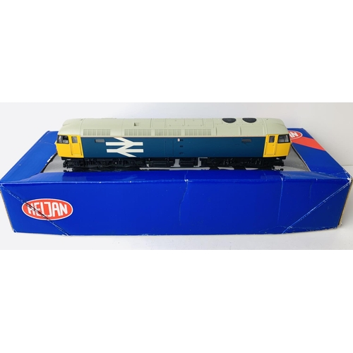 2035 - Heljan OO Gauge Class 47 BR Blue Large Logo - No Name / Number - Boxed. P&P Group 2 (£18+VAT for the... 