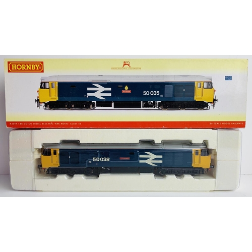 2064 - Hornby OO Gauge R2349 Class 50 BR Blue Large Logo '50038 - Formidable' Re-Named / Numbered - Boxed. ... 