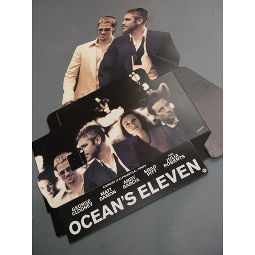 1736 - Oceans Eleven cardboard cinema advertising display, H: 74 cm. This lot is not available for in-house... 