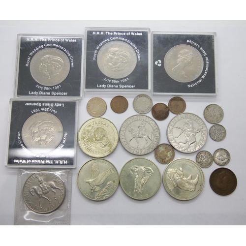 78A - Mixed coins including silver threepences