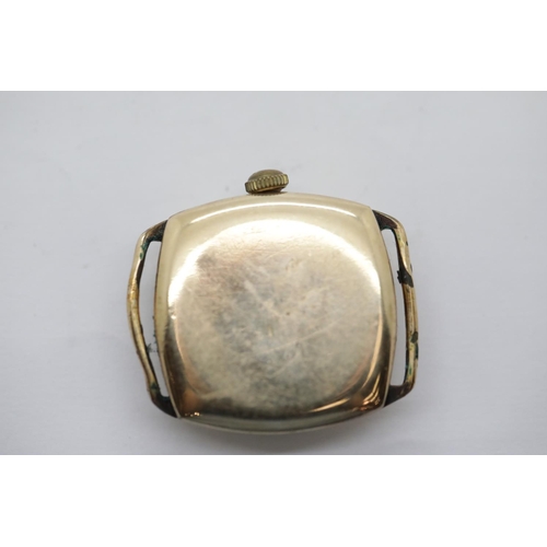 1100 - Gents Omega 9ct gold Swiss movement watch head, D: 29 mm. P&P Group 1 (£14+VAT for the first lot and... 