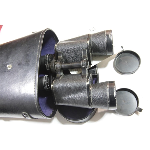 1589 - German WWII style cased Zeiss Wetzlar 7x50 field binoculars. P&P Group 1 (£14+VAT for the first lot ... 