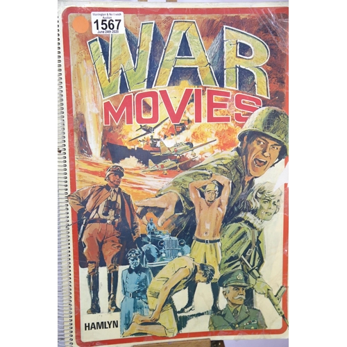 1567 - War Movies by Tom Perlmutter, published by Hamlyn, 1974. P&P Group 1 (£14+VAT for the first lot and ... 