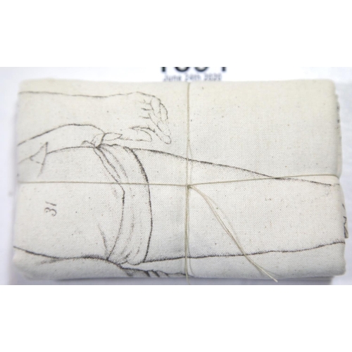 1591 - German WWI style Imperial medical arm sling, printed with with images, in very good order. P&P Group... 