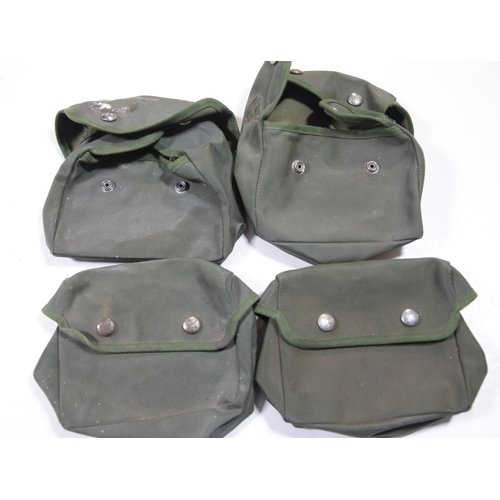 1592 - Four Vietnam War style Vietcong First Aid pouches with Communist star to poppers. P&P Group 1 (£14+V... 