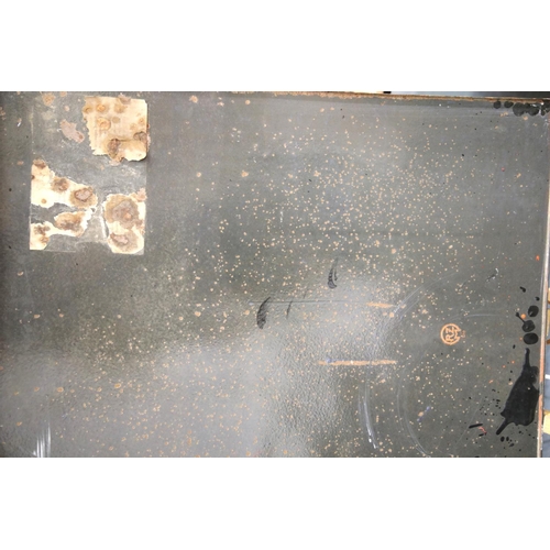 1577 - WWII German style large enamelled metal Luftwaffe message board, 66 x 82 cm.  P&P Group 3 (£25+VAT f... 