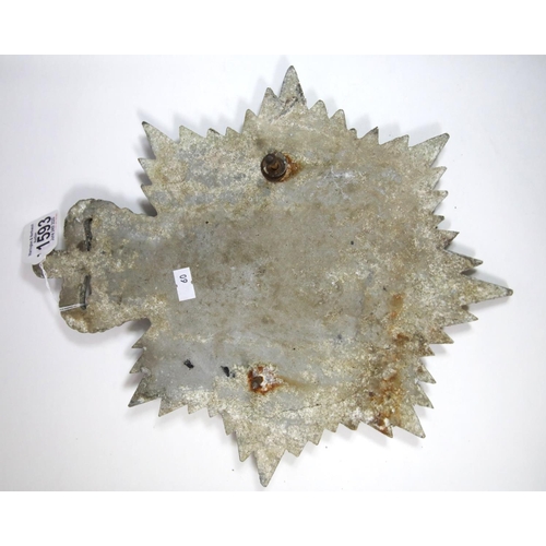 1593 - Post 1952 Royal Corps of Transport aluminium Barracks wall plaque. P&P Group 2 (£18+VAT for the firs... 