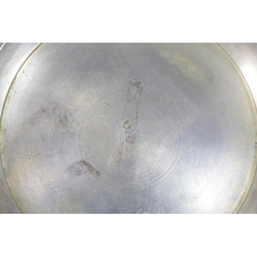 1608 - WWII German style engraved SS silver plated cream jug H: 7 cm. P&P Group 1 (£14+VAT for the first lo... 