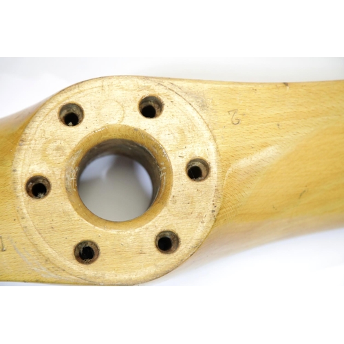 1610 - Wall display Propellor section removed from a vintage GY20 light aircraft. L: 86 cm. P&P Group 3 (£2... 