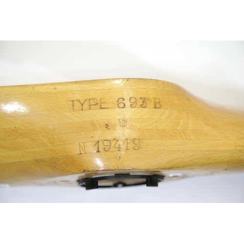 1610 - Wall display Propellor section removed from a vintage GY20 light aircraft. L: 86 cm. P&P Group 3 (£2... 