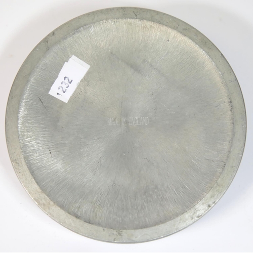 1612 - A Rolls Royce Merlin engine piston head engraved for Polish Squadron 318. D: 14 cm. P&P Group 1 (£14... 