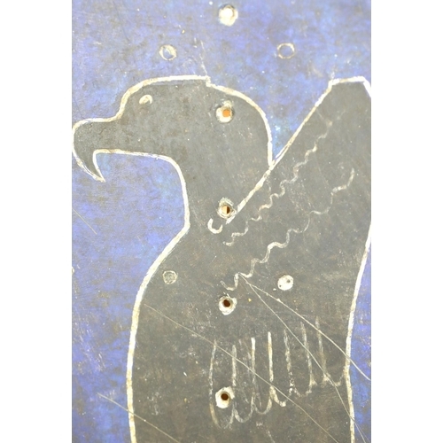 1615 - German WWII style Luftwaffe Aircraft squadron marking, 62 x 37 cm. P&P Group 2 (£18+VAT for the firs... 