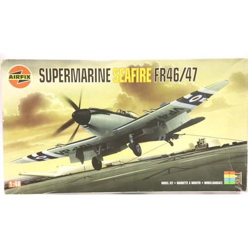 1088 - Airfix 07106 Supermarine Seafire 1:48 scale kit. P&P Group 1 (£14+VAT for the first lot and £1+VAT f... 