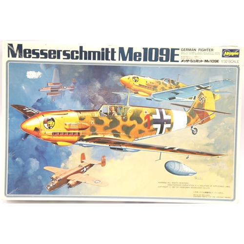 1101 - Hasegawa 1:32 scale Messerschmitt ME 109E. P&P Group 1 (£14+VAT for the first lot and £1+VAT for sub... 