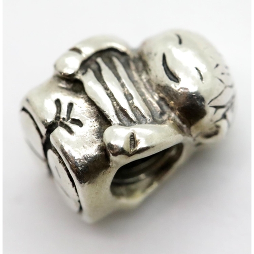 1228 - Sterling silver genuine Pandora charm stamped ALE, 3.8g. P&P Group 1 (£14+VAT for the first lot and ... 