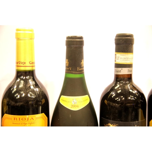 1409 - Ten bottle mixed wines: Campo Viejo Gran reserva 2000 13.5% vol,Berberana Rioja reserva 2006 13.5% v... 