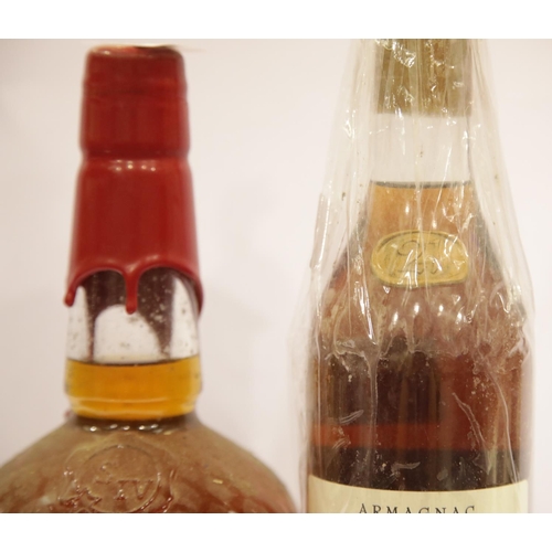 1421 - Makers Mark Kentuckystraight bourbon whisky 45%vol  1itr and a bottle of Marquis de Montesquiou Hopr... 