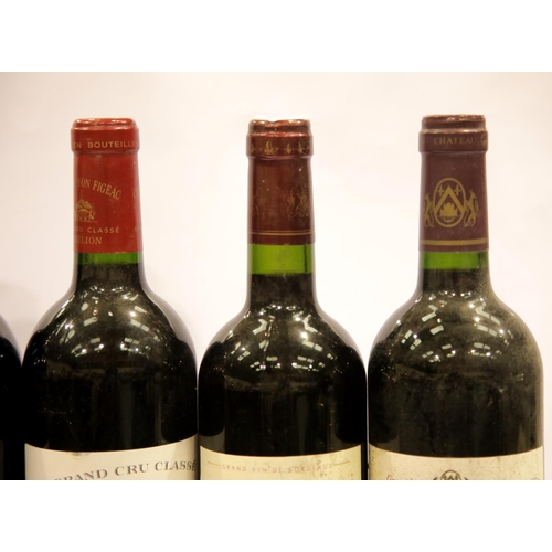 1423 - Six bottles mixed wines: Chateau la Marzenac Lussac Saint Emilion 2011 75cl 13% vol, 2x Croix des Ba... 