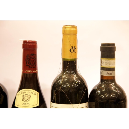 1425 - Six bottles of mixed wines: 2x Marques de Carano Gran Reserva 2001 2004 75cl 12.5% vol, Louis Jadot ... 