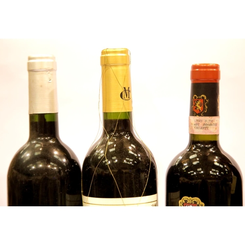 1425 - Six bottles of mixed wines: 2x Marques de Carano Gran Reserva 2001 2004 75cl 12.5% vol, Louis Jadot ... 