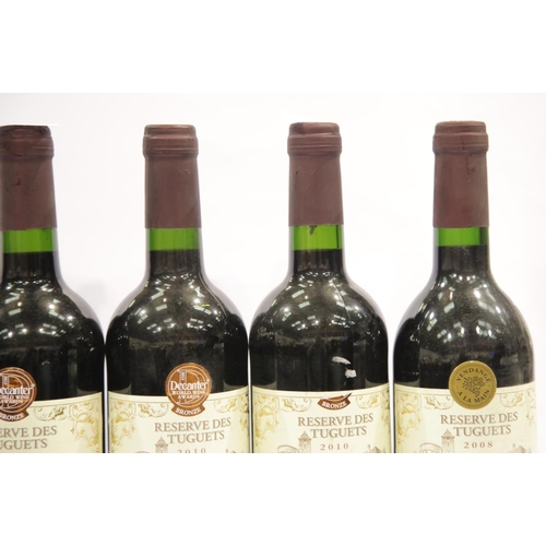 1433 - Seven bottles of Vintage Reserve des Tuguets Madiran 2x2008, 1x 2014, 4x 2010 75cl 13% vol. All foil... 