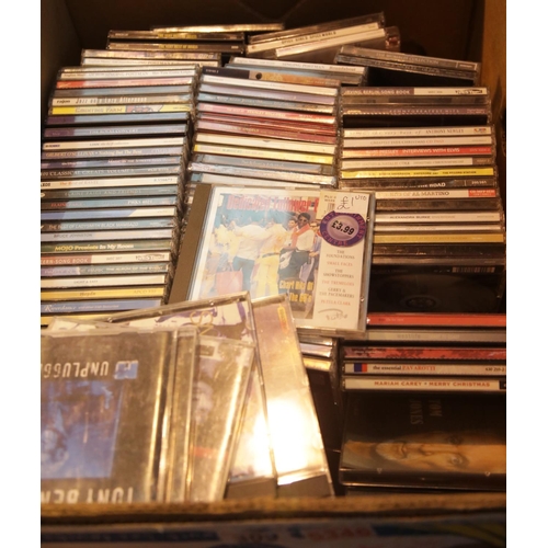 309 - Box of mixed genre CDs. This lot is not available for in-house P&P.