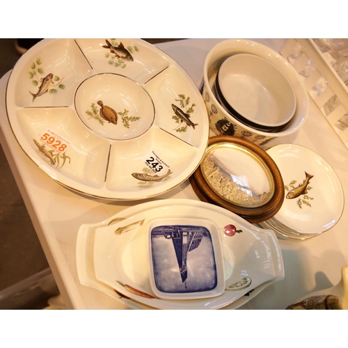 243 - Collection of mixed ceramic plates. This lot is not available for in-house P&P.