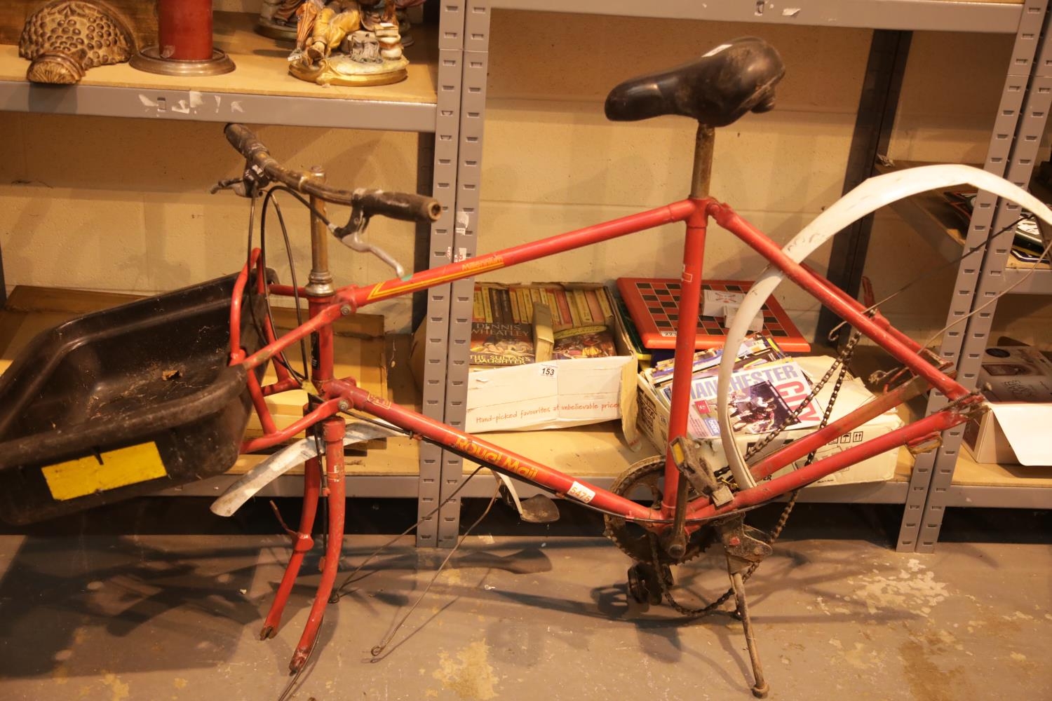 Pashley Royal Mail bike with carry box on front no wheels 21