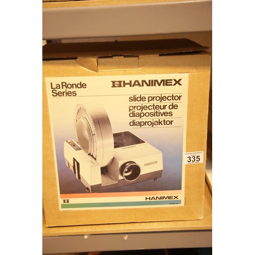 335 - Hanimex La Ronde Series slide projector, boxed and unchecked. This lot is not available for in-house... 