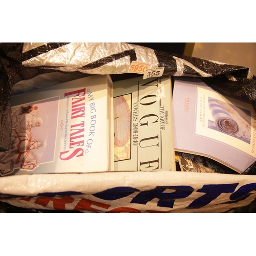 355 - Bag of mixed books. This lot is not available for in-house P&P.