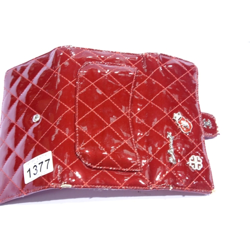 1377 - Two handbags marked Chanel, one boxed. Red bag has wear damage to corners. P&P Group 2 (£18+VAT for ... 