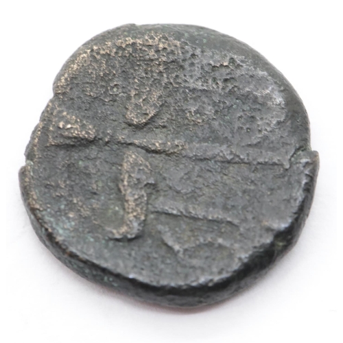 1342 - Greek AE18 Bronze coin - Trident of Poseidon. P&P Group 1 (£14+VAT for the first lot and £1+VAT for ... 