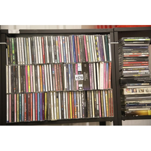 1570 - Collection of mixed genre CDs. This lot is not available for in-house P&P.