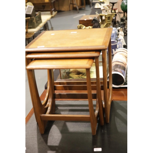 1672 - G Plan nest of three teak tables, largest 50 x 50 x 51 cm. This lot is not available for in-house P&... 