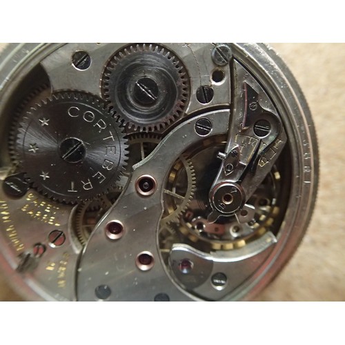 1202 - Hallmarked silver crown wind open face pocket watch. P&P Group 1 (£14+VAT for the first lot and £1+V... 