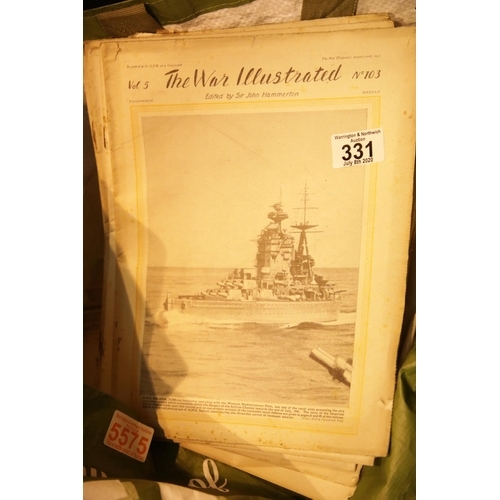 331 - Collection of War Illustrated monthly magazines c1940s. This lot is not available for in-house P&P.