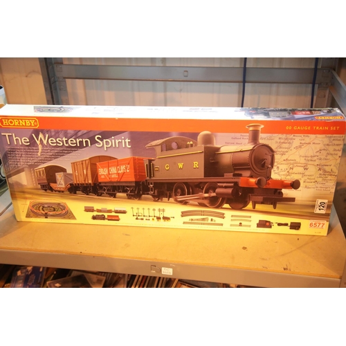 120 - Boxed Hornby OO gauge the Western Spirit incomplete set R1109. P&P Group 2 (£18+VAT for the first lo... 