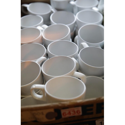 142 - 36 IKEA coffee cups. This lot is not available for in-house P&P