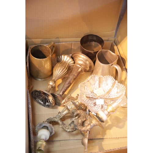148 - Collection of mixed silver plate, pewter etc. P&P Group 3 (£25+VAT for the first lot and £5+VAT for ... 